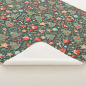 Gemusterte Sherpa-Decke Sherpadecke (3/4)