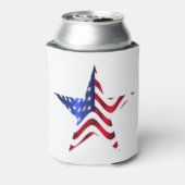 Gemusterte Stangen und Streifen Dosenkühler (Kanne Rückseite)