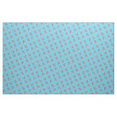 Gemusterte Stoffe aus blauem und neonem anatomisch (Yard (91,4 cm))