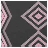 Gemusterte Stoffe aus schwarzem Mauve und Rosa (Nahaufnahme)