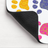 Gemusterte Tatzen Mousepad (Ecke)