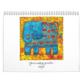Gemusterte Tiere Wasserfarben Kunst Kalender (Titelbild)