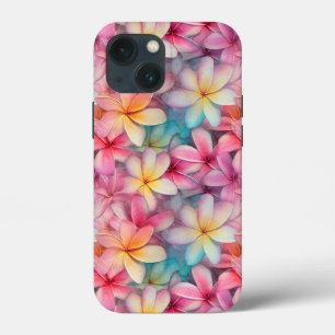 Gemusterte tropische Plumeria Frangipani Case-Mate iPhone Hülle