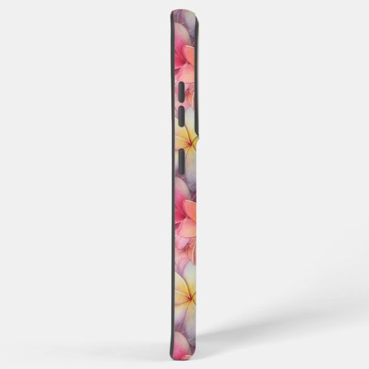 Gemusterte tropische Plumeria Frangipani Samsung Galaxy Hülle (Rechte Seite)