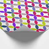 Gemusterte Umhüllung in kreisförmigen Vierteln Geschenkpapier (Ecke)