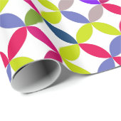 Gemusterte Umhüllung in kreisförmigen Vierteln Geschenkpapier (Rolleneckpunkt)