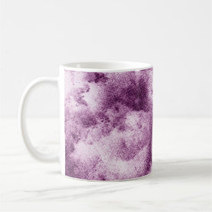 Gemusterte, violette, abstrakte, geschmückte, alte kaffeetasse