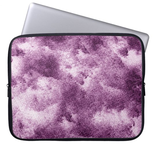 Gemusterte, violette, abstrakte, geschmückte, alte laptopschutzhülle (Vorderseite)