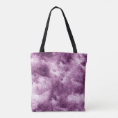 Gemusterte, violette, abstrakte, geschmückte, alte tasche (Rückseite)