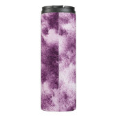 Gemusterte, violette, abstrakte, geschmückte, alte thermosbecher (Rückseite)