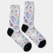 Gemusterte Vogelspass-Socken für Vogelliebhaber Socken (Rechts)