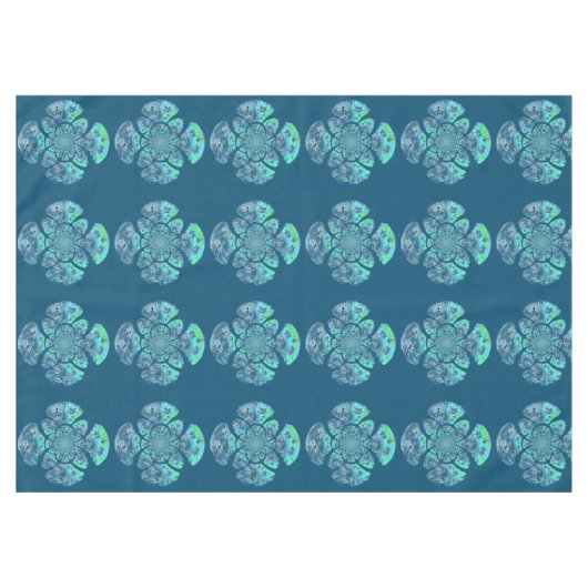 Gemusterte Wasserlilie Tischdecke (Vorderseite (Horizontal))