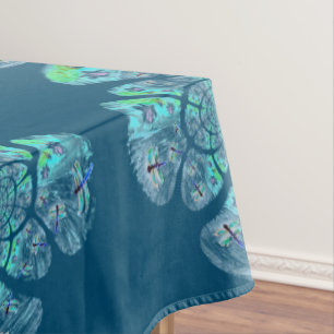 Gemusterte Wasserlilie Tischdecke