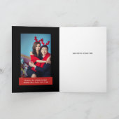 Gemusterte Weihnachtskarte Feiertagskarte (Innenseite)