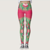 Gemusterte WeihnachtsLeggings Leggings (Vorderseite)