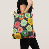 Gemusterte Zahnräder Tasche (Von Nahem)