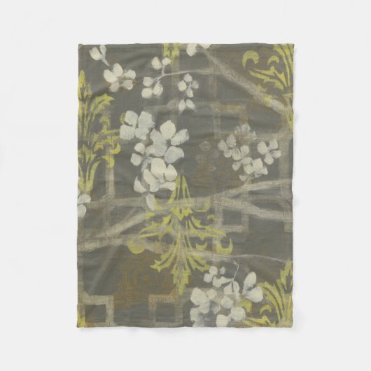 Gemusterte Zweigstelle Blossom I Fleecedecke (Vorderseite)