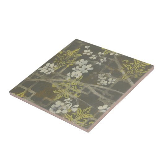 Gemusterte Zweigstelle Blossom I Fliese (Seite)