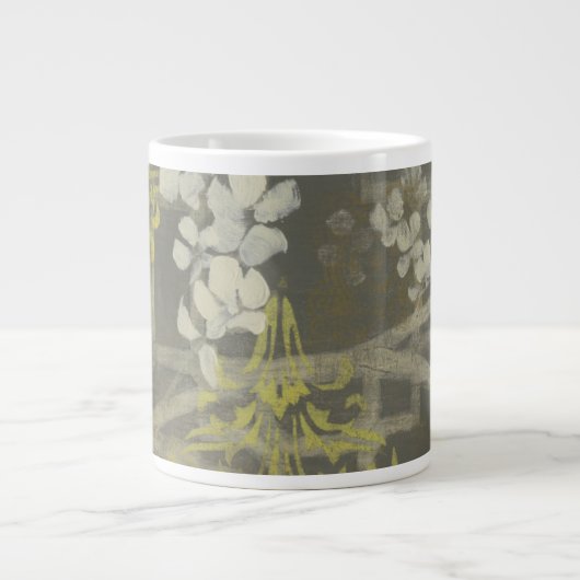 Gemusterte Zweigstelle Blossom I Jumbo-Tasse (Vorderseite)