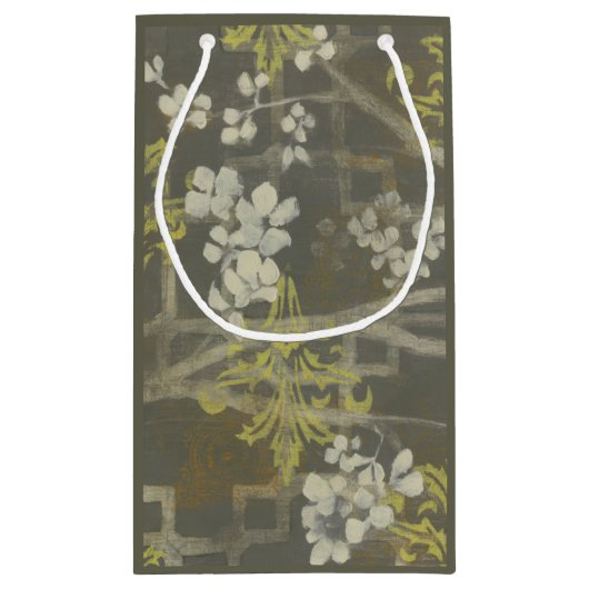 Gemusterte Zweigstelle Blossom I Kleine Geschenktüte (Rückseite)