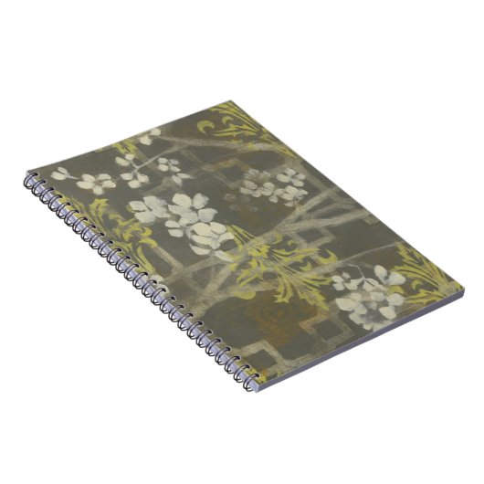 Gemusterte Zweigstelle Blossom I Notizblock (Rechte Seite)