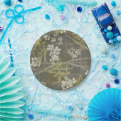 Gemusterte Zweigstelle Blossom I Pappteller (Party)