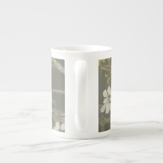 Gemusterte Zweigstelle Blossom I Porzellantasse (Rückseite)