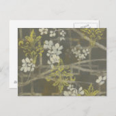 Gemusterte Zweigstelle Blossom I Postkarte (Vorne/Hinten)
