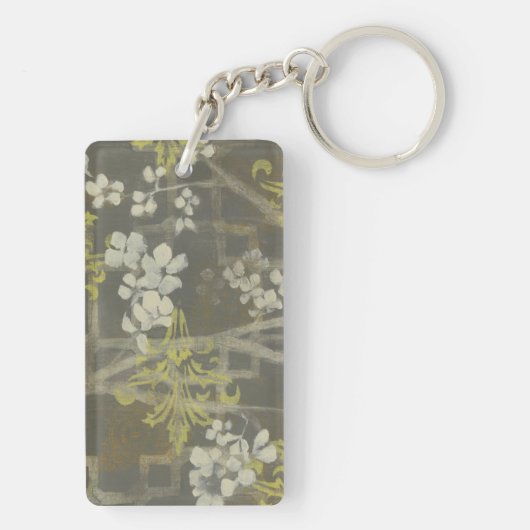 Gemusterte Zweigstelle Blossom I Schlüsselanhänger (Rückseite)