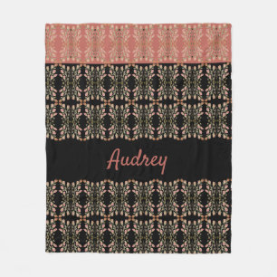 Gemusterter Blumendesigner Fleecedecke