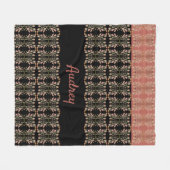 Gemusterter Blumendesigner Fleecedecke (Vorderseite (Horizontal))