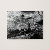 Gemusterter Cello abstrakt in Schwarzweiss Puzzle (Horizontal)