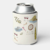 Gemusterter Comer See Gastgeschenk Hochzeit Cooler Dosenkühler (Kanne Rückseite)