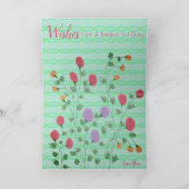 Gemusterter Designer Extravagant Karte (Innenseite)