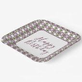 Gemusterter Designer-Platz Pappteller (Gewinkelt)