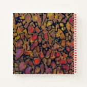 Gemusterter Dinosaurier Bone Notizblock (Rückseite)