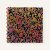 Gemusterter Dinosaurier Bone Notizblock (Vorderseite)