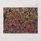 Gemusterter Dinosaurier Bone Postkarte (Vorderseite)