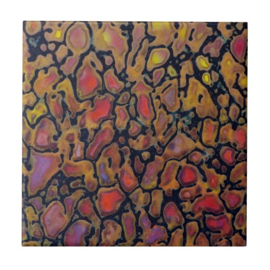 Gemusterter Dinosaurier Fliese (Vorderseite)