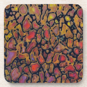 Gemusterter Dinosaurier Getränkeuntersetzer