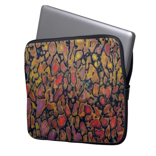 Gemusterter Dinosaurier Laptopschutzhülle (Vorderseite Links)