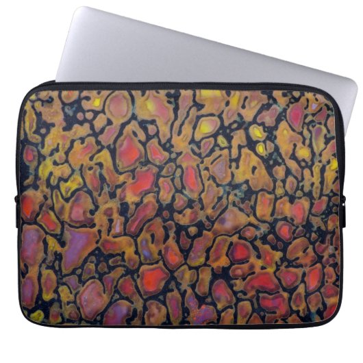 Gemusterter Dinosaurier Laptopschutzhülle (Vorderseite)