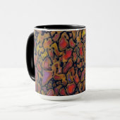 Gemusterter Dinosaurier Tasse (Vorderseite Links)