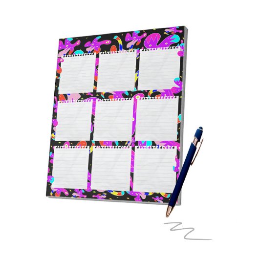 Gemusterter Editor Notizblock