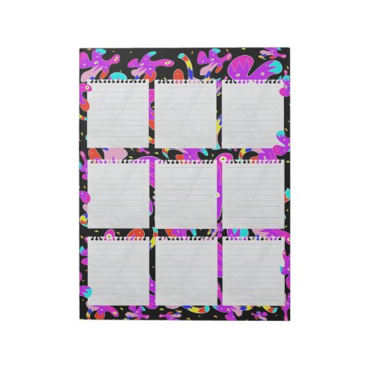 Gemusterter Editor Notizblock (Rotiert)
