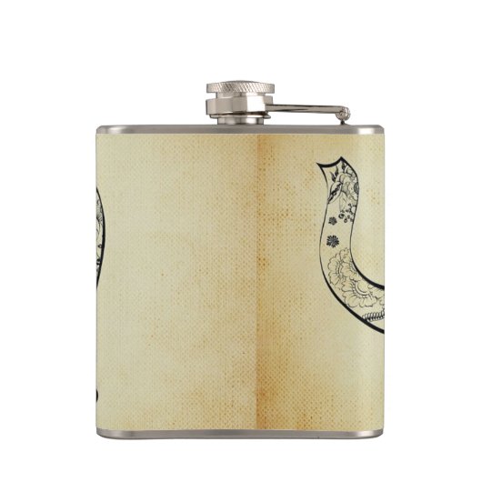 Gemusterter Elefant Flachmann (Rückseite)