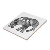 Gemusterter Elefant Fliese (Seite)