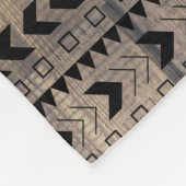 Gemusterter Elephant des erthy-Wooden-Planks Fleecedecke (Ecke)