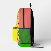 Gemusterter floraler Rucksack (Rechts)