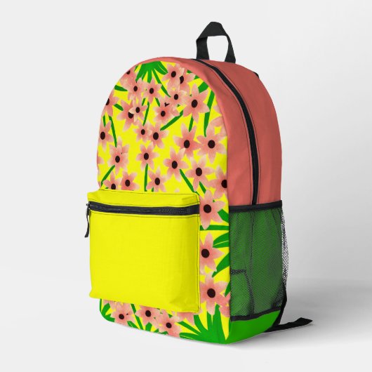 Gemusterter floraler Rucksack (Rückseitige Ecke Rechts)
